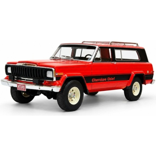 CULCML207-1 - 1/18 JEEP CHEROKEE CHIEF (SJ) RED 1980-1983 CULCML207-1 - 1/18 JEEP CHEROKEE CHIEF (SJ) RED 1980-1983