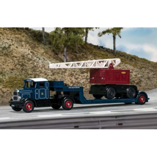 SCAMMELL LOW LOADER & COLES CRANE - PICKFORDS BRITISH RAILWAYS DGS00001