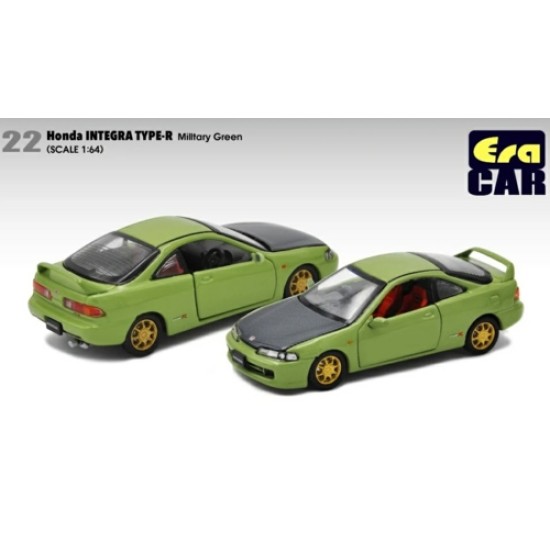 1/64 22 HONDA INTEGRA TYPE-R DC2 - MILITARY GREEN