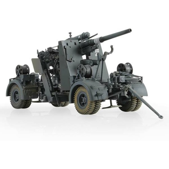 1/32 GERMAN 8.8CM 36/37 GUN WITH FLAK 38 BARREL AND 5 FIGURE 801008A