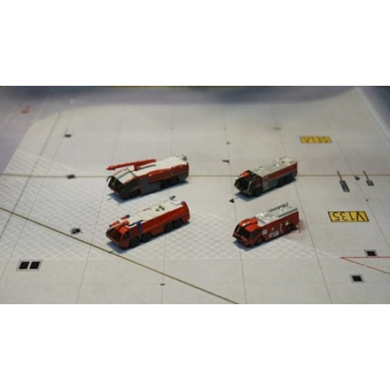 1/400 AIRPORT FIRE TRUCK SET NEW TOOLINGS FWDP-FT-4008