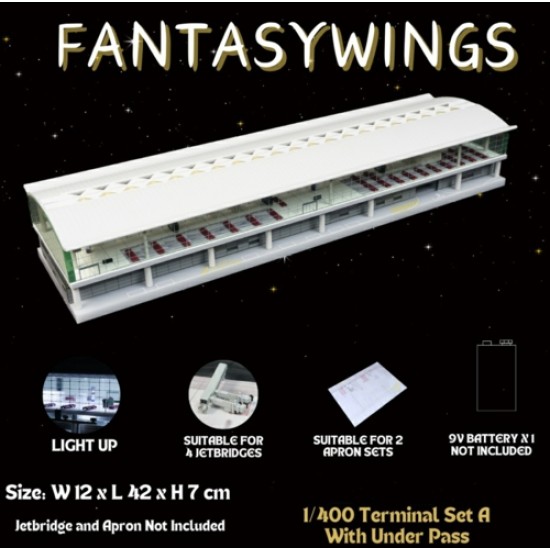 1/400 AIRPORT TERMINAL SET A WITH UNDERPASS TUNNEL