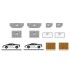 1/400 CARGO CONTAINER SET FEDEX