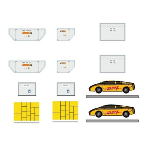 1/400 CARGO CONTAINER SET DHL