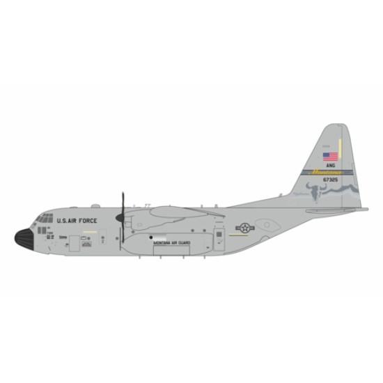 G2AFO1410 - 1/200 U.S. AIR FORCE C-130H HERCULES 96-7325 (MONTANA ANG) (UPGRADED STAND) G2AFO1410 - 1/200 U.S. AIR FORCE C-130H HERCULES 96-7325 (MONTANA ANG) (UPGRADED STAND)