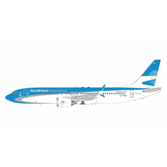 1/200 AEROLINEAS ARGENTINAS B737 MAX 8 LV-KEJ (UPGRADED STAND) 1/200 AEROLINEAS ARGENTINAS B737 MAX 8 LV-KEJ (UPGRADED STAND)