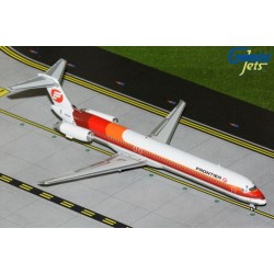 1/200 FRONTIER AIRLINES MD-80 N859HA (S. BASS ORANGE-AND-RED LIVERY) (UPGRADED STAND) 1/200 FRONTIER AIRLINES MD-80 N859HA (S. BASS ORANGE-AND-RED LIVERY) (UPGRADED STAND)
