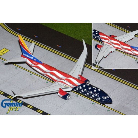 1/200 SOUTHWEST AIRLINES B737-800 FREEDOM ONE FLAPS DOWN