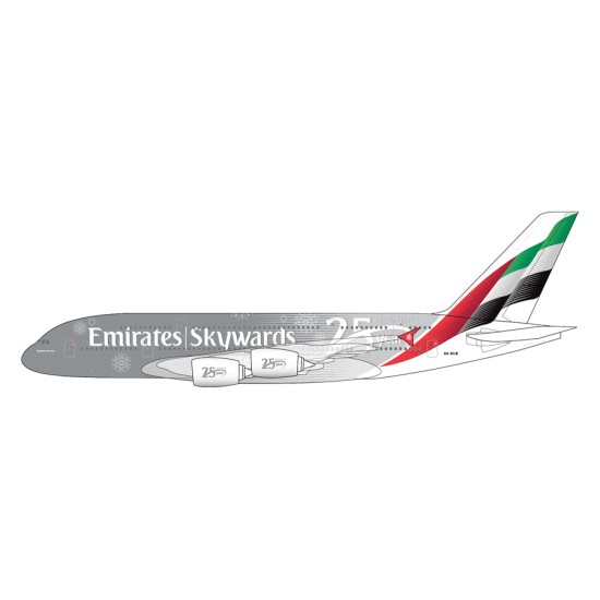 1/200 EMIRATES A380 A6-EUE SKYWARDS 25 YEAR ANNIVERSARY LIVERY