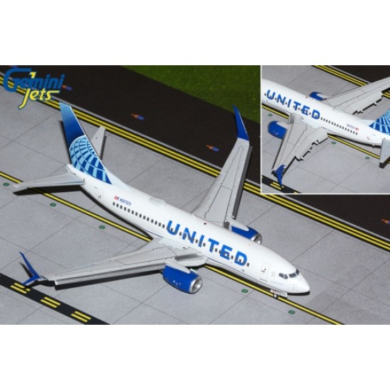 1/200 UNITED AIRLINES B737-700 FLAPS DOWN