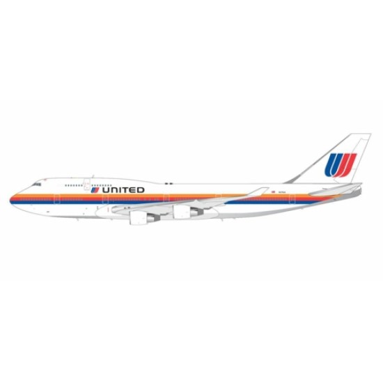 G2UAL1104 - 1/200 UNITED AIRLINES B747-400 N175UA SAUL BASS LIVERY