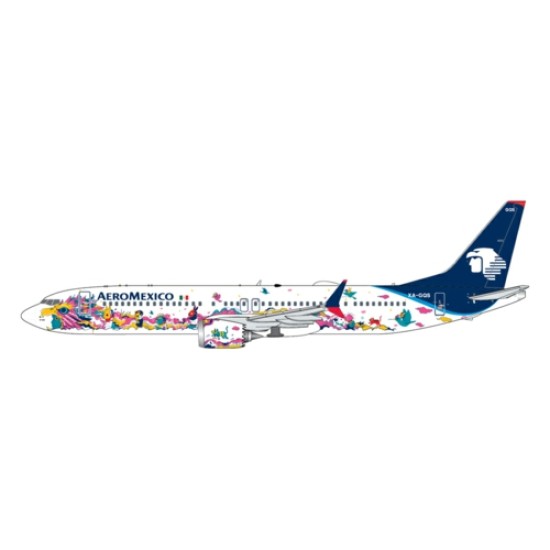 1/400 AEROMEXICO B737 MAX 9 XA-GQS KUKULCAN LIVERY 1/400 AEROMEXICO B737 MAX 9 XA-GQS KUKULCAN LIVERY