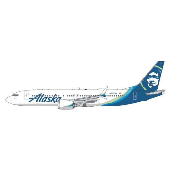 1/400 ALASKA AIRLINES B737 MAX 8 N803AK 1/400 ALASKA AIRLINES B737 MAX 8 N803AK