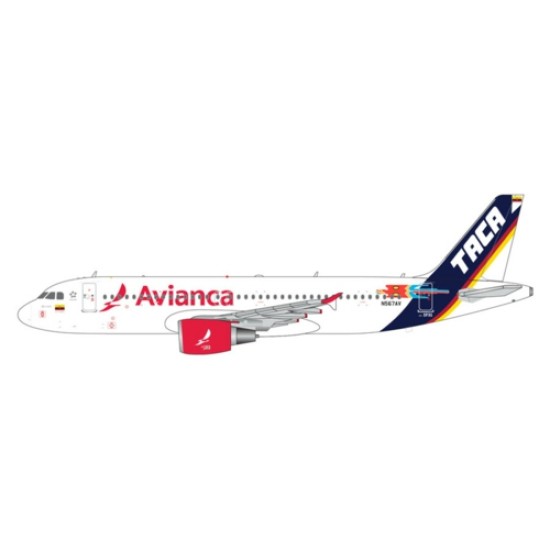 GJAVA2190 - 1/400 AVIANCA A320 N567AV TACA RETRO LIVERY