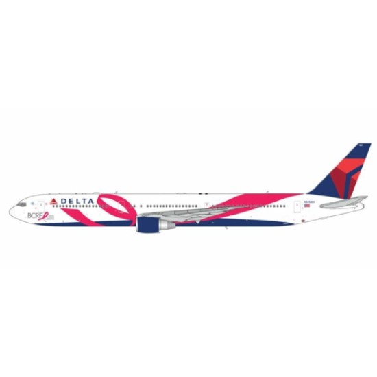 GJDAL2154 - 1/400 DELTA AIRLINES B767-400ER N845MH PINK RIBBON/BREAST CANCER RESEARCH