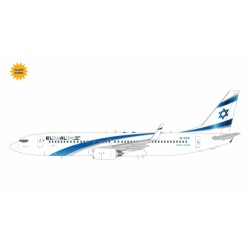 GJELY1360F - 1/200 EL AL ISRAEL AIRLINES B737-800W 4X-EKK (FLAPS DOWN) (UPGRADED STAND)