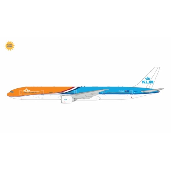 1/400 KLM B777-300ER PH-BVA NEW ORANGE PRIDE LIVERY FLAPS DOWN