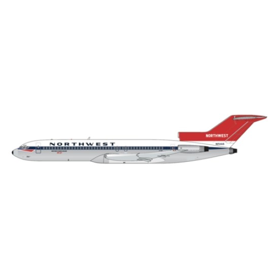 1/400 NORTHWEST ORIENT AIRLINES B727-200 N254US (DELIVERY LIVERY POLISHED BELLY)