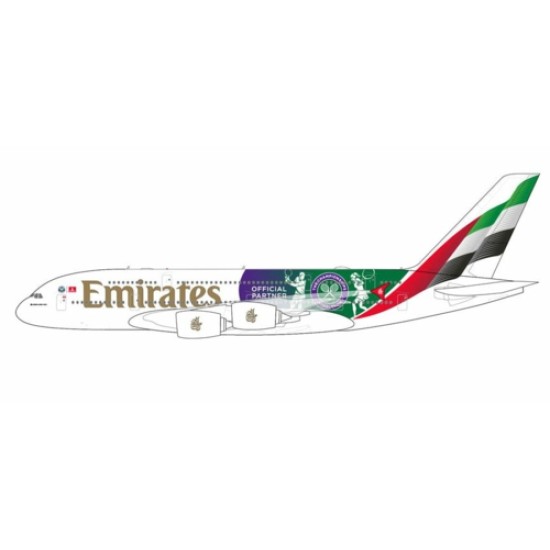 GJUAE2283 - 1/400 EMIRATES A380 A6-EOE WIMBLEDON 2024 LIVERY