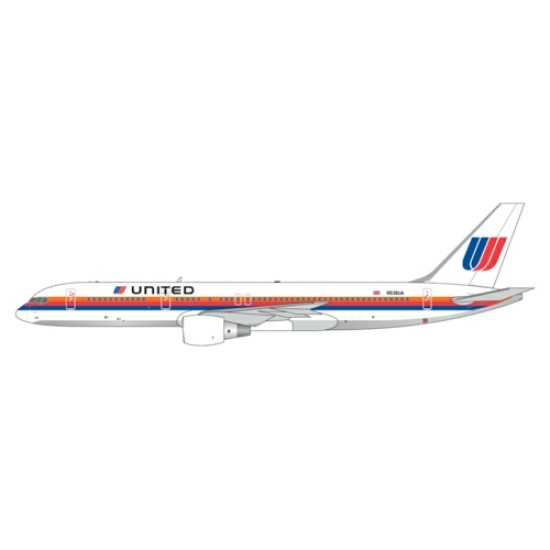 GJUAL1983 - 1/400 UNITED AIRLINES B757-200 N536 SAUL BASS LIVERY