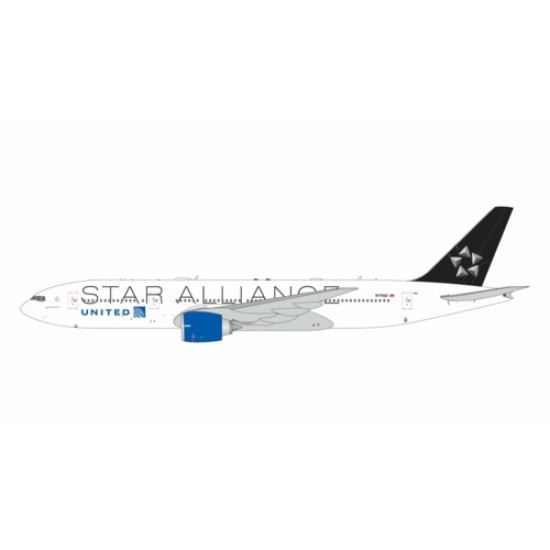 GJUAL2314 - 1/400 UNITED AIRLINES B777-200ER N77022 STAR ALLIANCE LIVERY