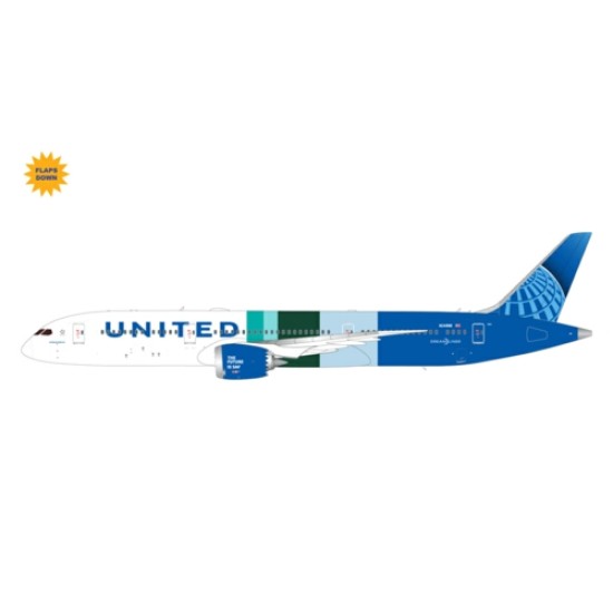 1/400 UNITED AIRLINES B787-9 N24988 THE FUTURE IS SAF (FLAPS DOWN)