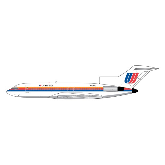 1/400 UNITED AIRLINES B727-100 N7001U (SAUL BASS LIVERY - POLISHED BELLY) 1/400 UNITED AIRLINES B727-100 N7001U (SAUL BASS LIVERY - POLISHED BELLY)