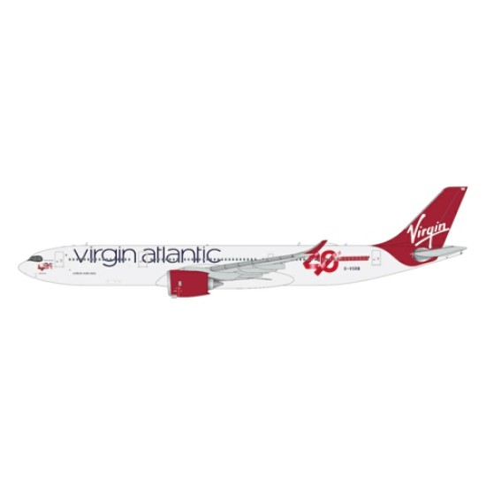 GJVIR2307 - 1/400 VIRGIN ATLANTIC AIRWAYS A330-900NEO G-VSRB 40TH ANNIVERSARY LOGO GJVIR2307 - 1/400 VIRGIN ATLANTIC AIRWAYS A330-900NEO G-VSRB 40TH ANNIVERSARY LOGO