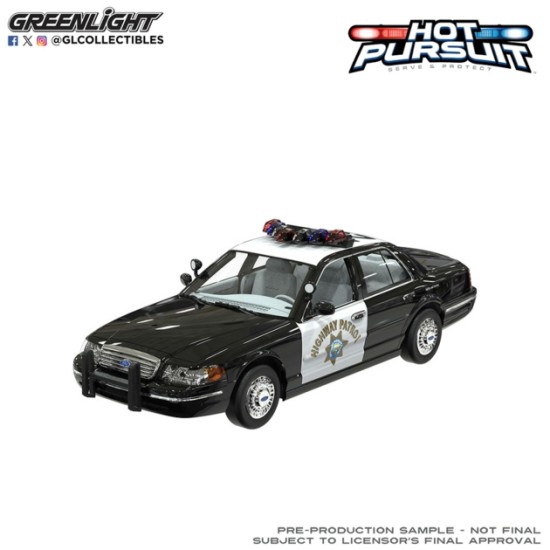 GL1131002 - 1/24 HOT PURSUIT - FORD CROWN VICTORIA POLICE INTERCEPTOR 1998 -  CALIFORNIA HIGHWAY