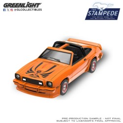 GL125402-B - 1/64 THE MUSTANG STAMPEDE SERIES 2 - FORD MUSTANG KING COBRA II 1978 - TANGERINE AND BLACK