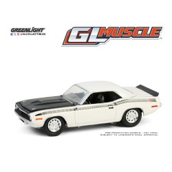 GREENLIGHT 1/64 GL MUSCLE SERIES 29 1970 PLYMOUTH AAR 'CUDA WHITE 13360-C