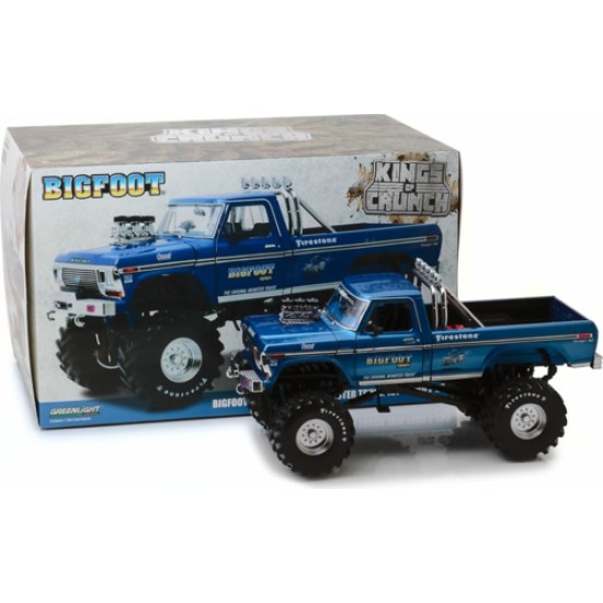 GL13537 - 1/18 KINGS OF CRUNCH - BIGFOOT NO.1 - 1974 FORD F-250 MONSTER TRUCK WITH 48-INCH TIRES - EVERGREEN GL13537 - 1/18 KINGS OF CRUNCH - BIGFOOT NO.1 - 1974 FORD F-250 MONSTER TRUCK WITH 48-INCH TIRES - EVERGREEN