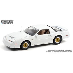 1/18 1989 PONTIAC TURBO TRANS AM (TTA) HARDTOP 20TH ANNIVERSARY PILOT CAR WHITE WITH TAN LEATHER TRIM INTERIOR