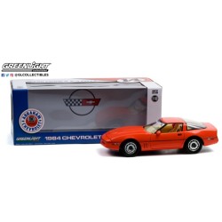 1/18 1984 CHEVROLET CORVETTE C4 HUGGER ORANGE JIM GILMORE AND AJ FOYT LIMITED EDITION