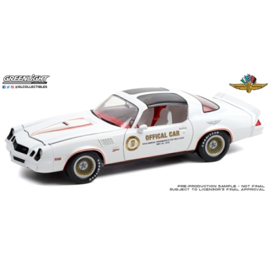 1/18 1978 CHEVROLET CAMARO Z/28 62ND INDY 500 MILE SWEEPSTAKES OFFICIAL PARADE CAR