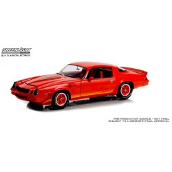 1/18 1981 CHEVROLET CAMARO Z/28 RED WITH ORANGE TRI COLOUR Z28 STRIPES