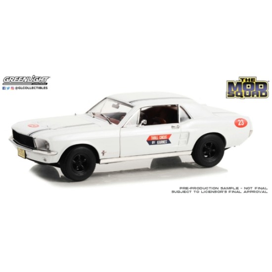 1/18 THE MOD SQUAD (1968-73 TV SERIES) 1967 FORD MUSTANG COUPE NO.23 THRILL CIRCUS BY KARNES