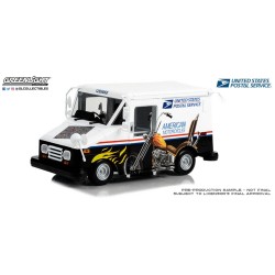 1/18 USPS LONG LIFE POSTAL DELIVERY VEHICLE AMERICAN MOTORCYCLES STAMPS 13643