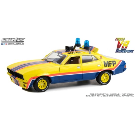 GL13675 - 1/18 ROOP AND CHARLIE'S 1974 FORD FALCON XB 4-DOOR SEDAN M.F.P. NO.8 BIG BOPPER XB POLICE PURSUIT- FIRST OF THE V8 INTERCEPTORS (1979) GL13675 - 1/18 ROOP AND CHARLIE'S 1974 FORD FALCON XB 4-DOOR SEDAN M.F.P. NO.8 BIG BOPPER XB POLICE PURSUIT- FIRST OF THE V8 INTERCEPTORS (1979)