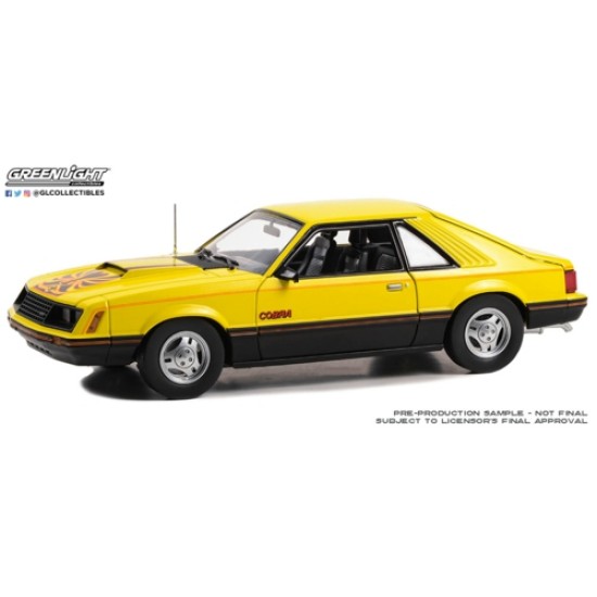 1/18 1979 FORD MUSTANG COBRA FASTBACK BRIGHT YELLOW 13678