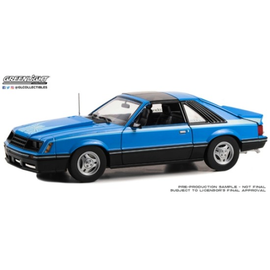 1/18 1981 FORD MUSTANG COBRA T-TOP - BLUE 13679