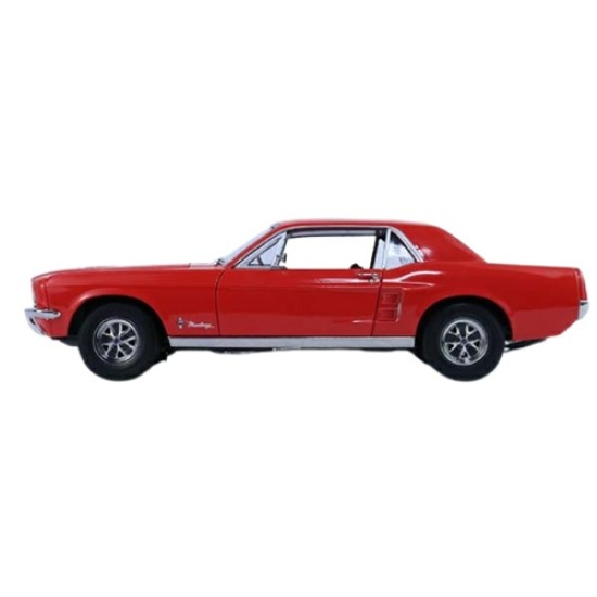 1/18 1968 FORD MUSTANG COUPE - FORD RAINBOW OF COLORS - WEST COAST USA SPECIAL EDITION MUSTANG - FLOWER POWER RED