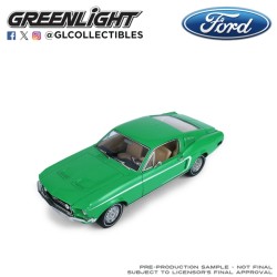 1/18 1968 FORD MUSTANG FASTBACK - FORD RAINBOW OF COLORS - WEST COAST USA SPECIAL EDITION MUSTANG - POPPY GREEN 1/18 1968 FORD MUSTANG FASTBACK - FORD RAINBOW OF COLORS - WEST COAST USA SPECIAL EDITION MUSTANG - POPPY GREEN