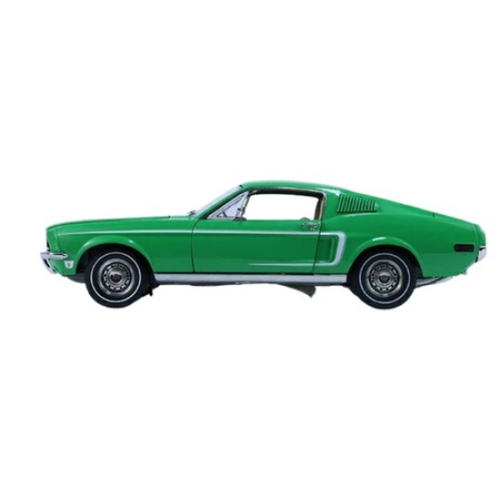 1/18 1968 FORD MUSTANG FASTBACK - FORD RAINBOW OF COLORS - WEST COAST USA SPECIAL EDITION MUSTANG - POPPY GREEN
