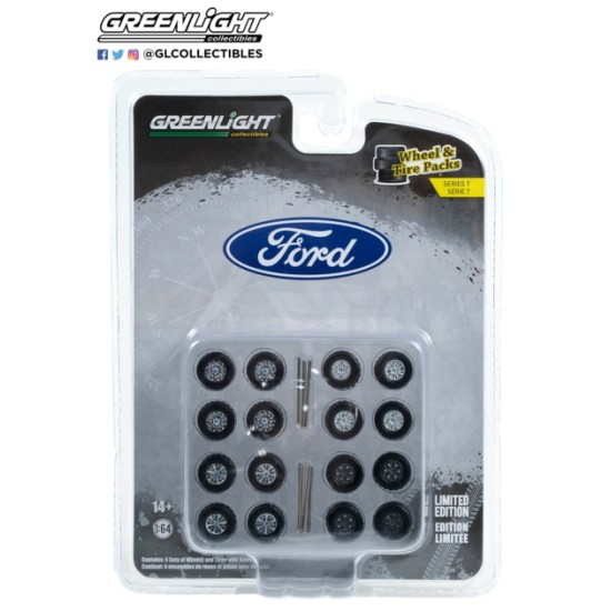 1/64 AUTO BODY SHOP - WHEEL AND TIRE PACKS SERIES 7 THIRTEENTH GENERATION (2015-20) FORD F SERIES