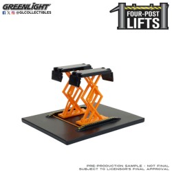 GL16220-A - 1/64 AUTO BODY SHOP - AUTOMOTIVE DOUBLE SCISSOR LIFTS SERIES 2 - ORANGE AND BLACK GL16220-A - 1/64 AUTO BODY SHOP - AUTOMOTIVE DOUBLE SCISSOR LIFTS SERIES 2 - ORANGE AND BLACK