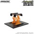 GL16220-A - 1/64 AUTO BODY SHOP - AUTOMOTIVE DOUBLE SCISSOR LIFTS SERIES 2 - ORANGE AND BLACK