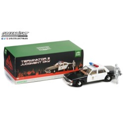 1/18 1987 CHEVROLET CAPRICE MET POLICE WITH T-1000 ANDROID TERMINATOR 19105