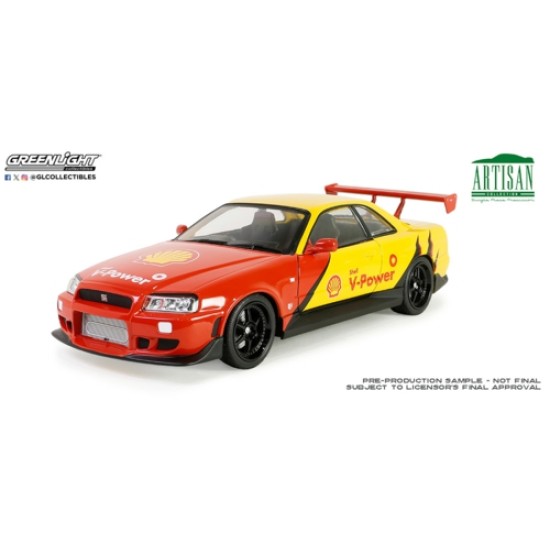 GL19138 - 1/18 ARTISAN COLLECTION - 1999 NISSAN SKYLINE GT-R (R34) - SHELL OIL