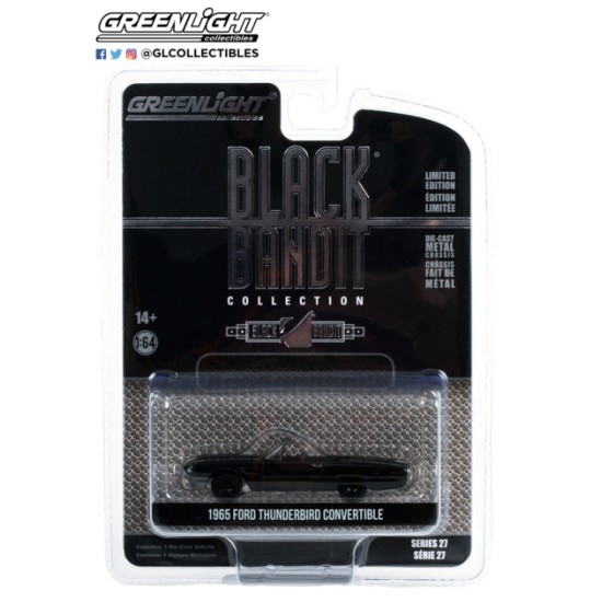 1/64 BLACK BANDIT SERIES 27 - 1965 FORD THUNDERBIRD CONVERTIBLE